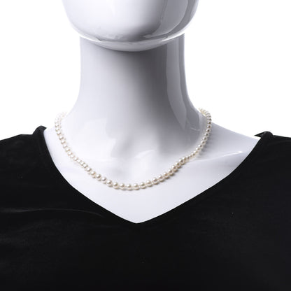 Mikimoto 18K Yellow Gold Akoya Pearl 5-5.5mm Strand Necklace 18" 2 of 5
