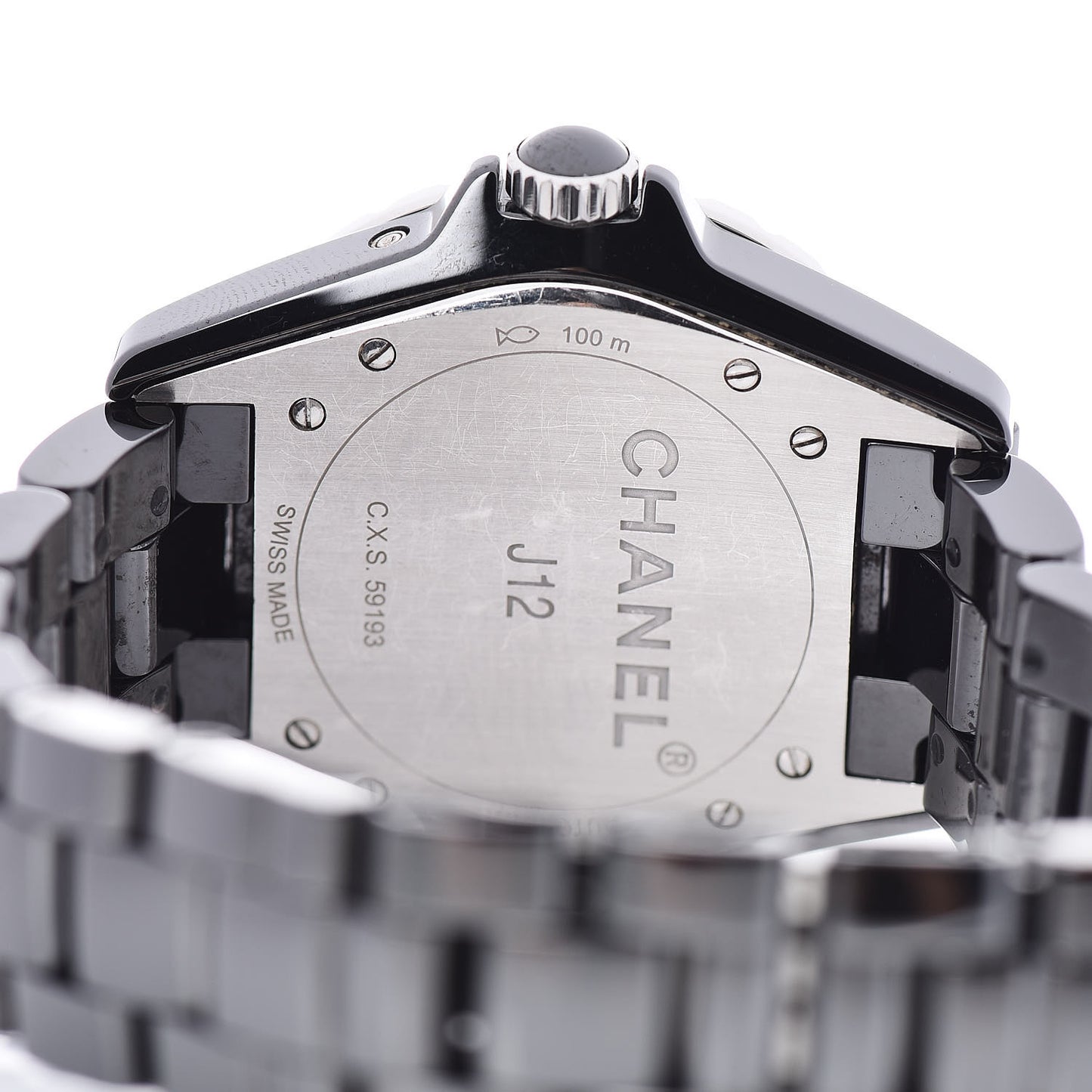 Stainless Steel Ceramic 38mm J12 Moonphase Automatic Watch Black