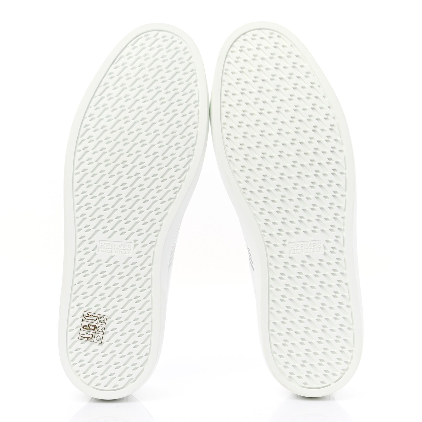 Calfskin Womens Advantage Sneakers 41 White Gris Argente