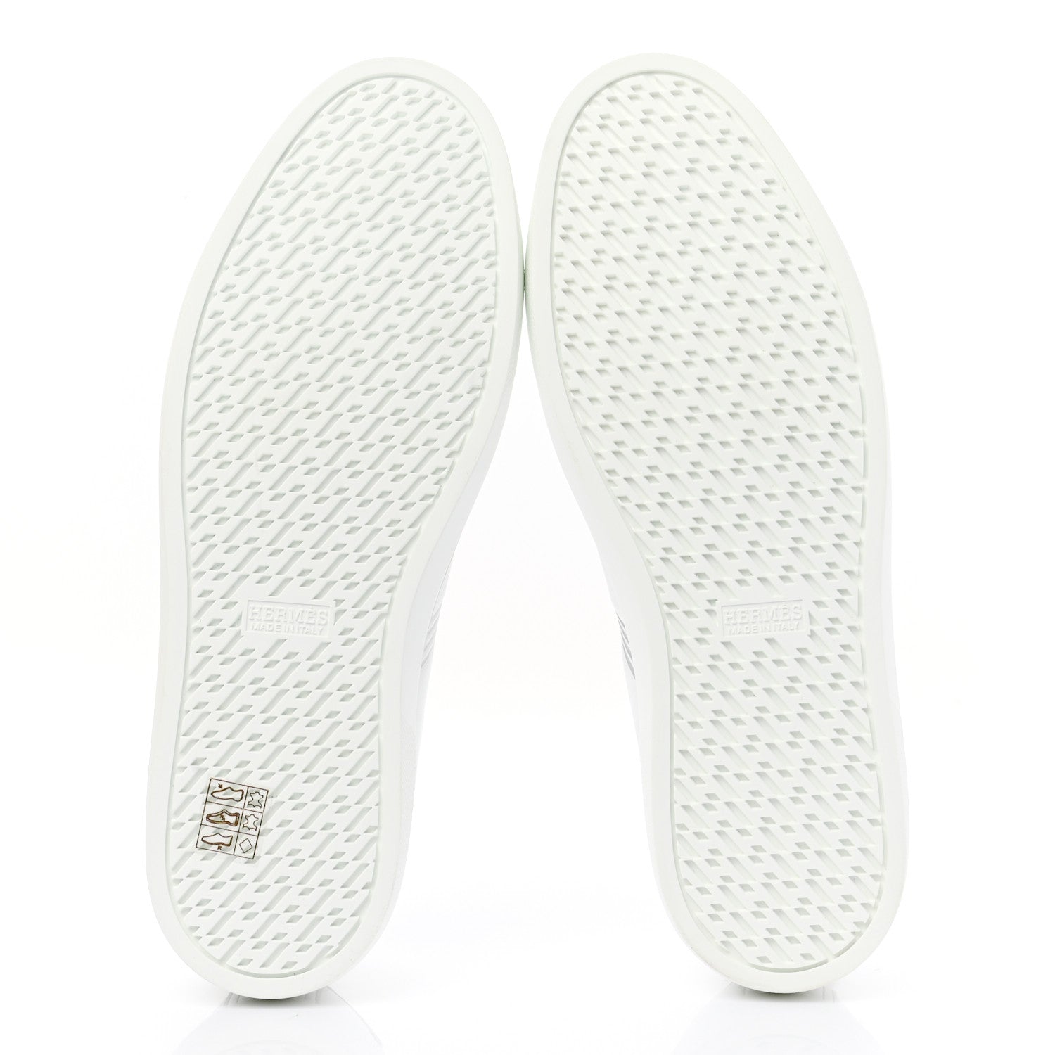 Hermes Calfskin Womens Advantage Sneakers 41 White Gris Argente 5 of 8
