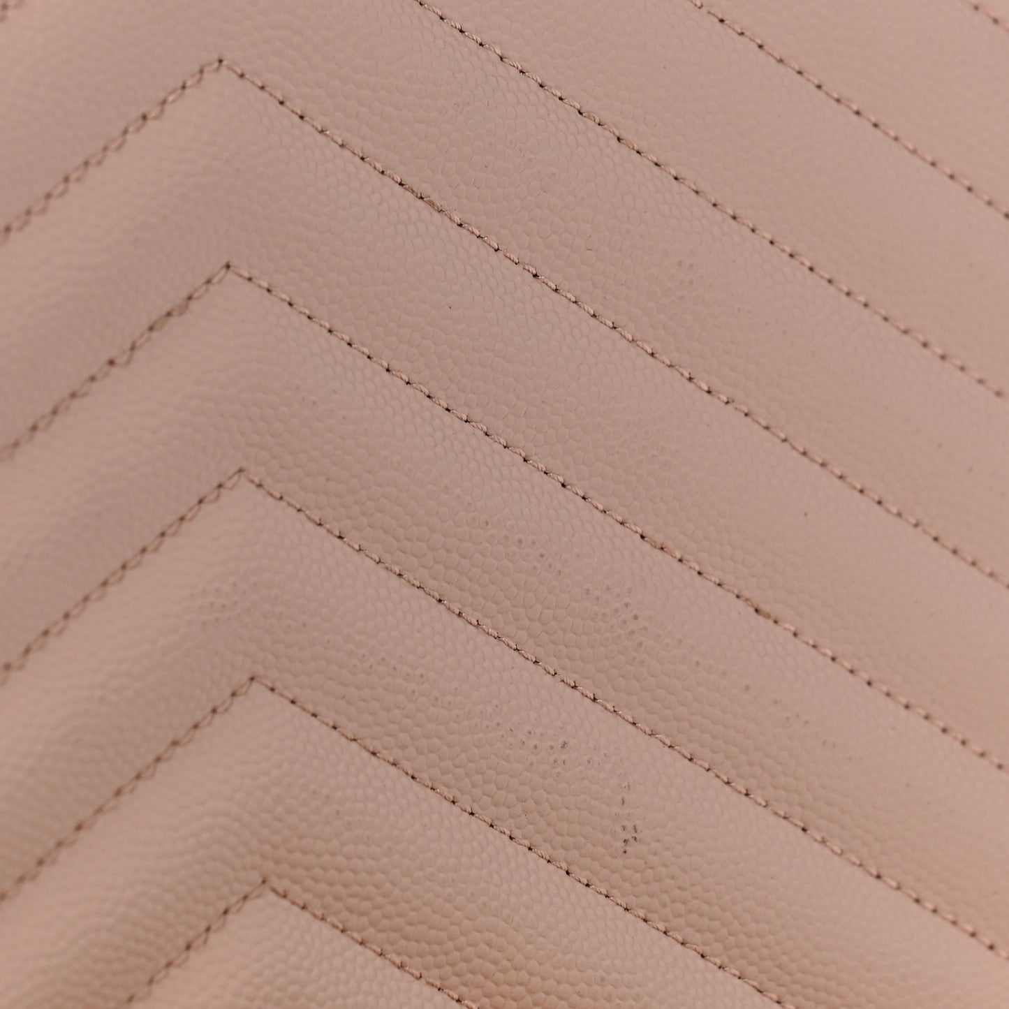 Grain De Poudre Matelasse Chevron Monogram Chain Wallet Pale Pink