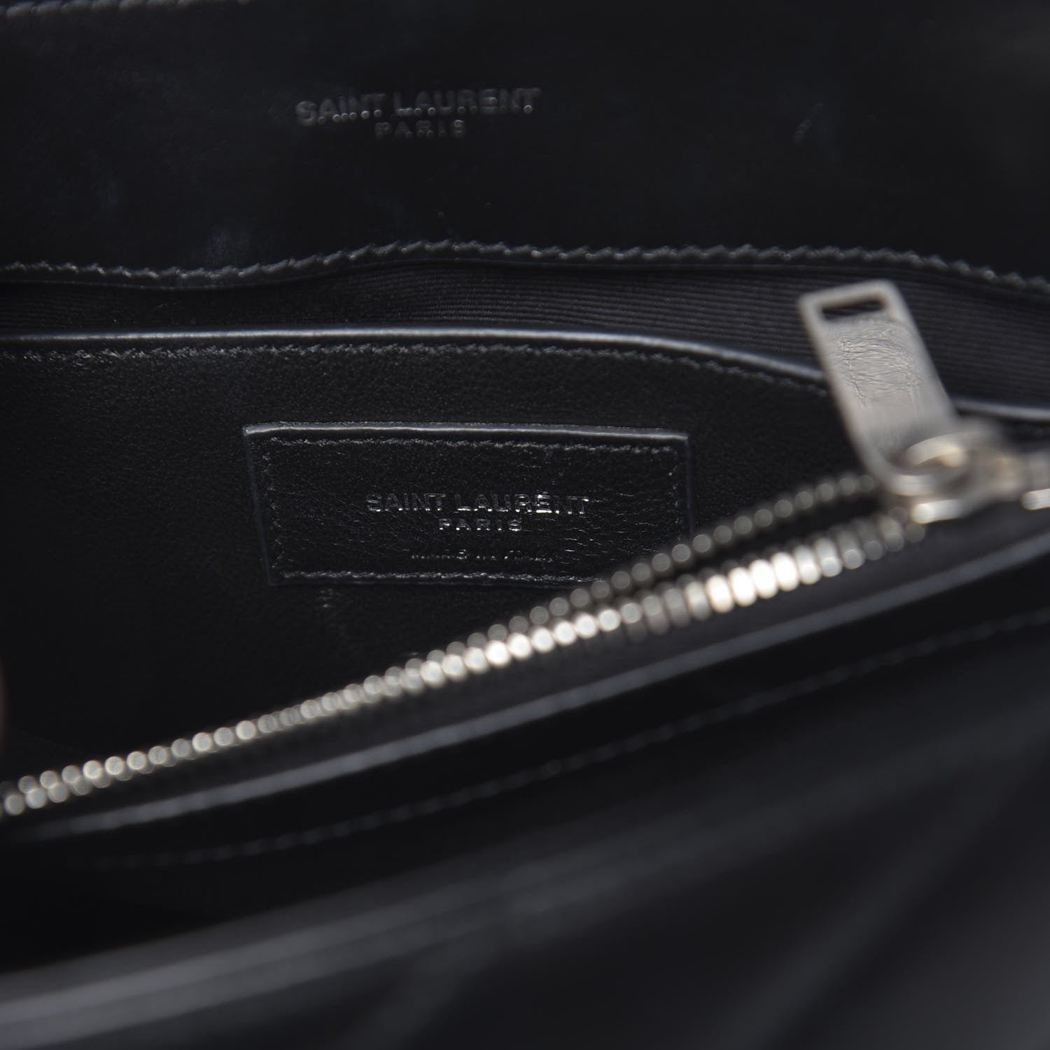Saint Laurent Calfskin Y Quilted Monogram Small Loulou Chain Satchel Black 6 of 9