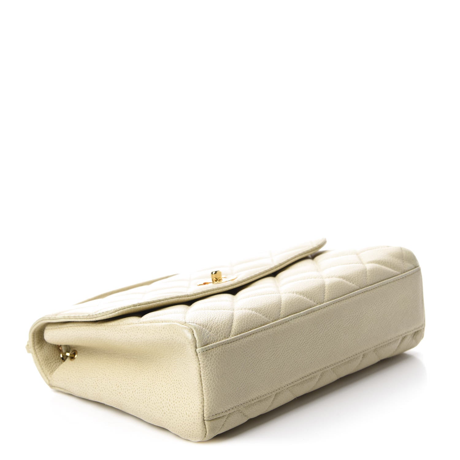 Chanel Caviar Quilted Medium Single Flap Ivory 4 of 14