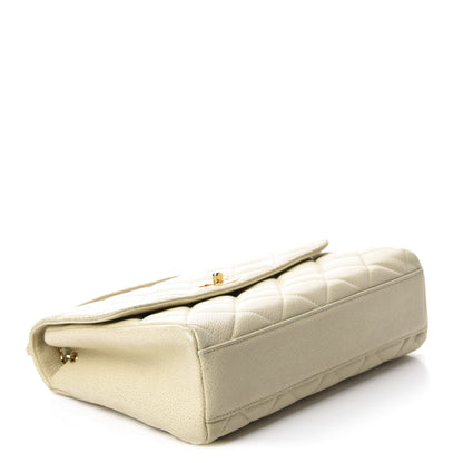 Chanel Caviar Quilted Medium Single Flap Ivory 4 of 14
