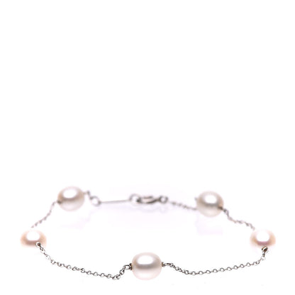 Tiffany Sterling Silver 6-7mm Freshwater Pearls By The Yard Bracelet 1 of 6