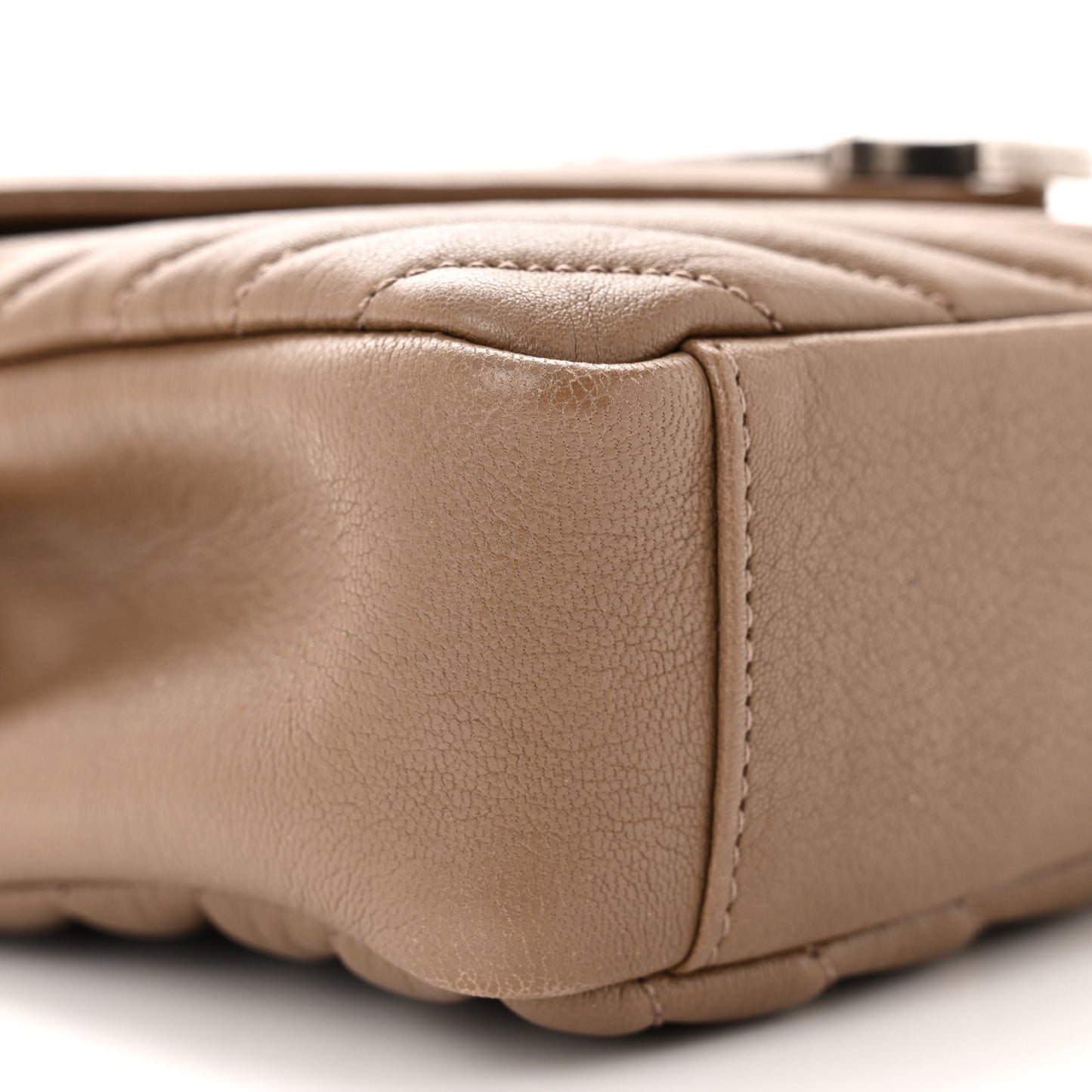 Sheepskin Matelasse Chevron Monogram Medium College Bag Fard