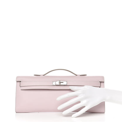 Hermes Swift Kelly Cut Clutch Pochette Rose Dragee 2 of 6