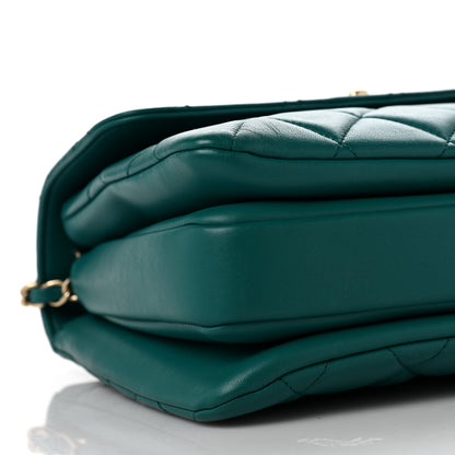 Chanel Lambskin Quilted Small Trendy CC Flap Dual Handle Bag Green 8 of 9