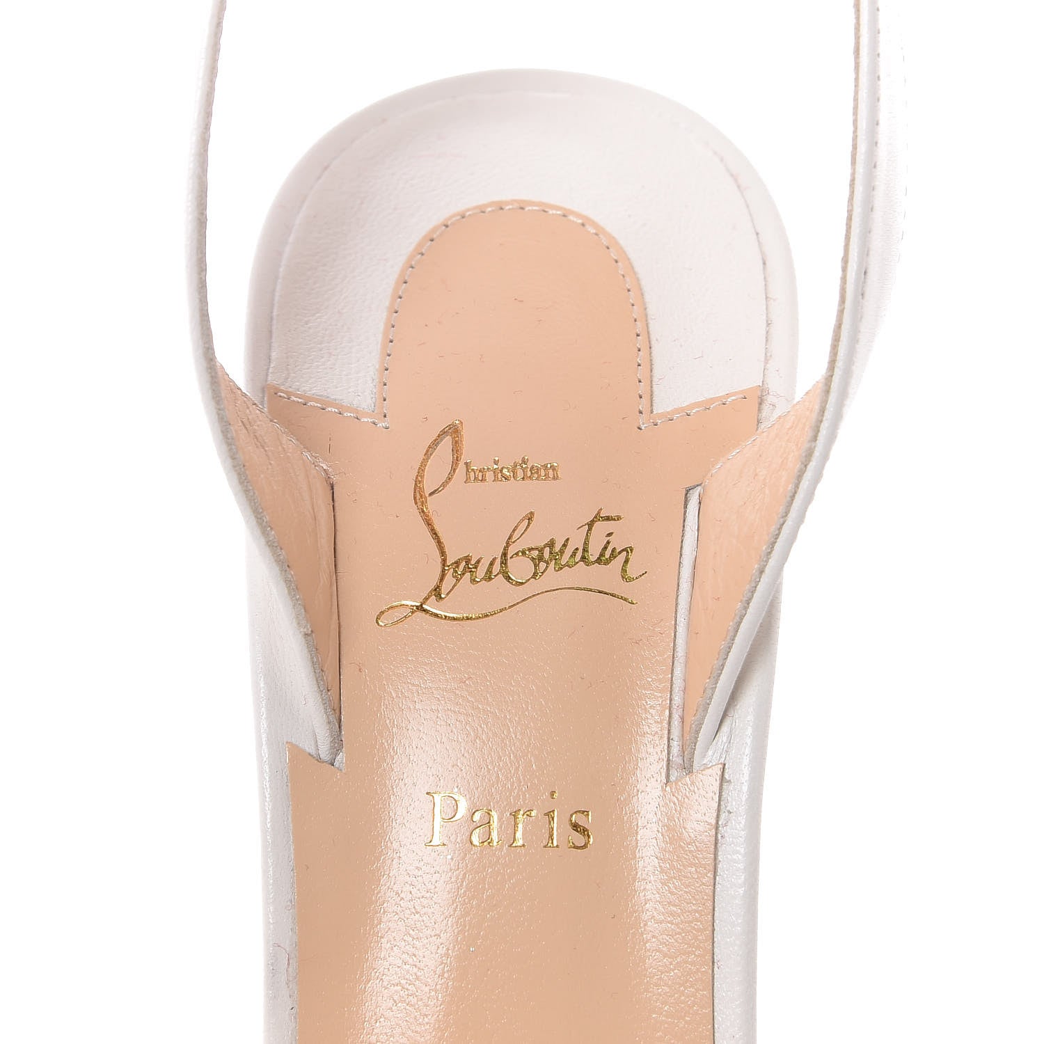 Christian Louboutin Shiny Patent Bibariellita 160 Wedges 37 Latte 7 of 8