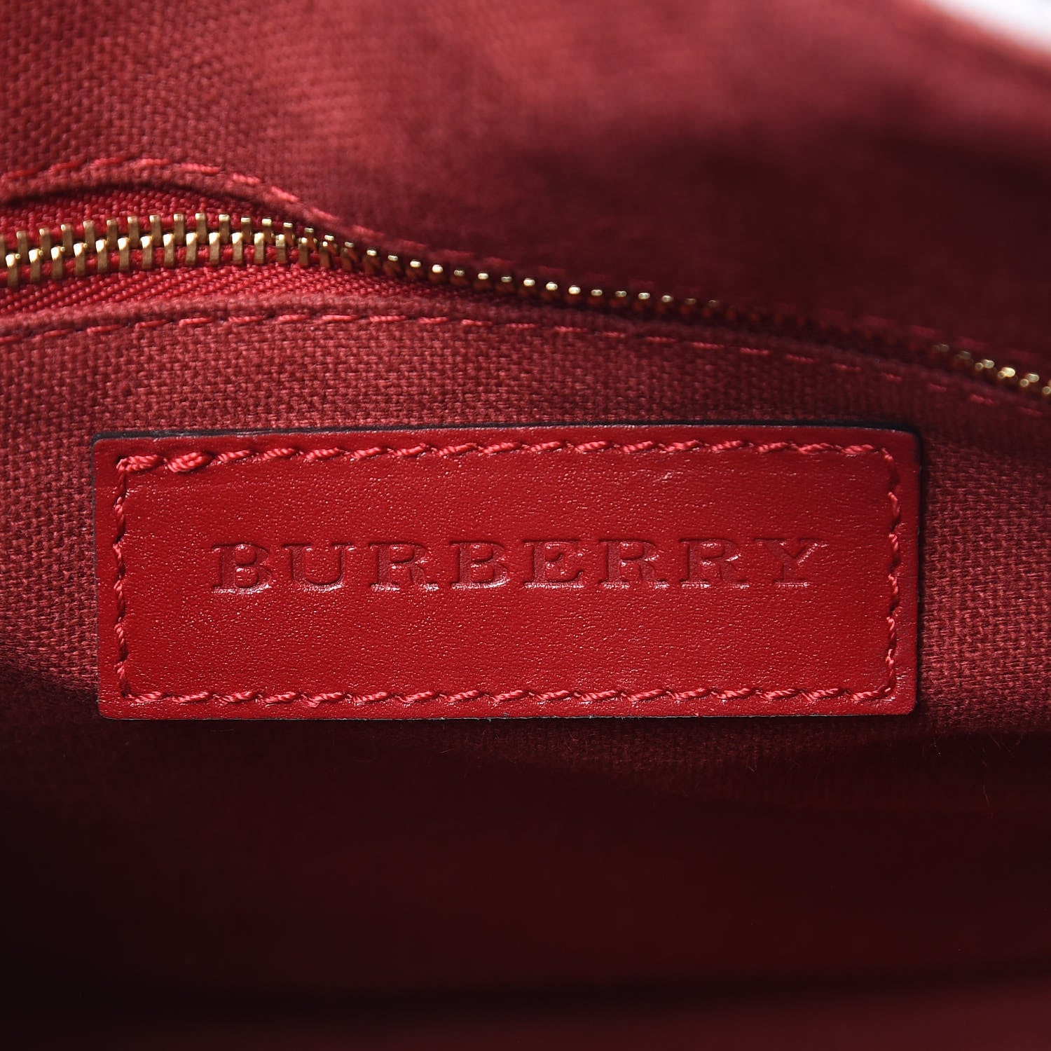 Burberry Haymarket Check Medium Alchester Bowling Bag White Military Red 6 of 15