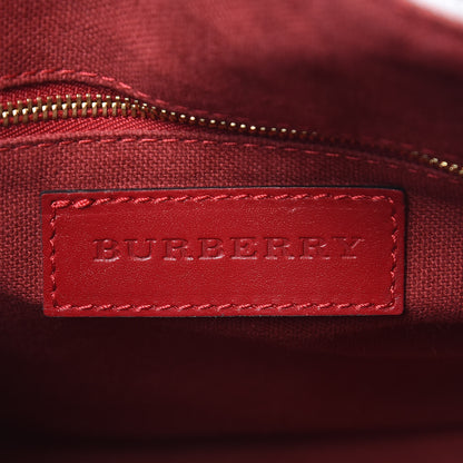 Burberry Haymarket Check Medium Alchester Bowling Bag White Military Red 6 of 15