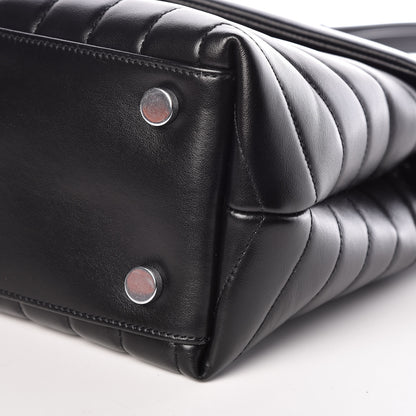 Saint Laurent Calfskin Y Quilted Monogram Medium Loulou Satchel Black 9 of 9