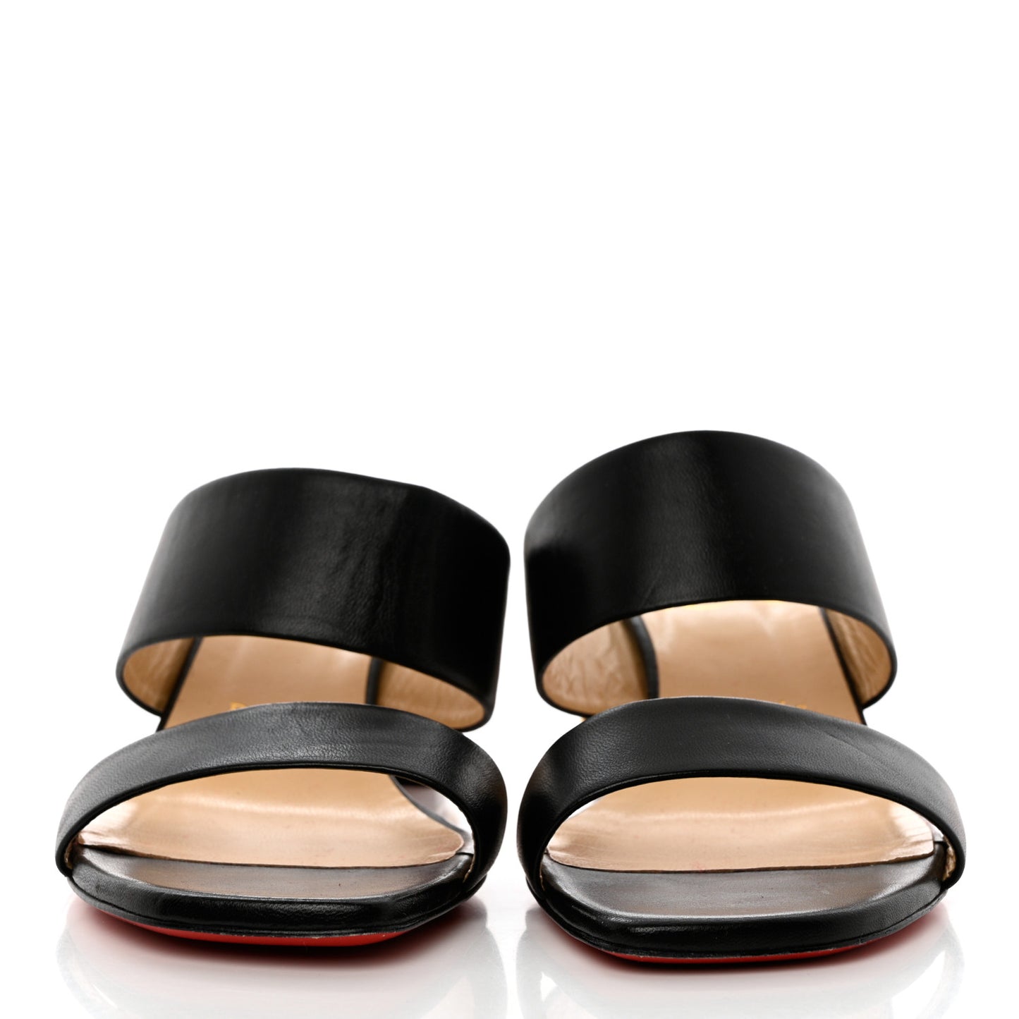 Nappa Vasa Opticat 55 Slide Sandals 37 Black Gold