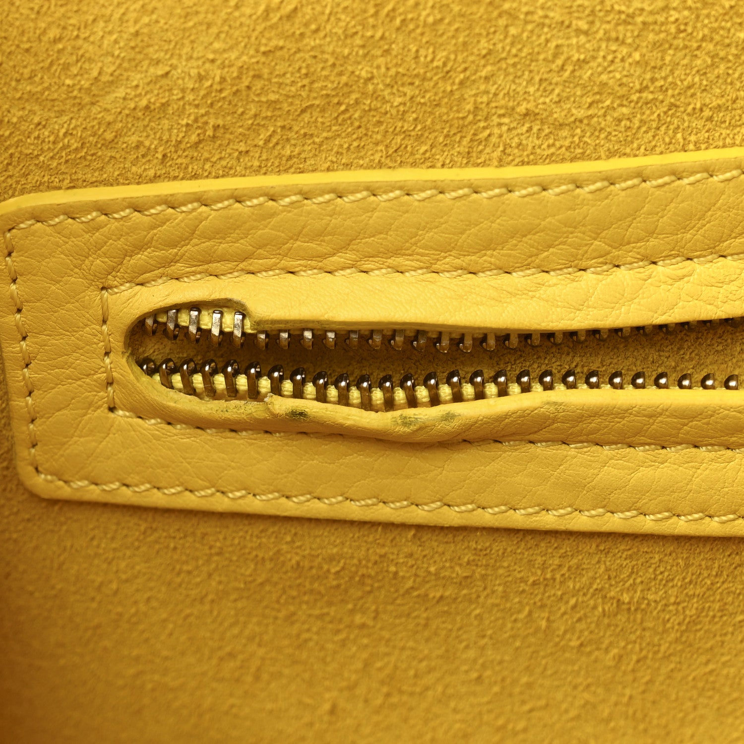 Celine Supple Calfskin Medium Phantom Luggage Sun Yellow 10 of 10