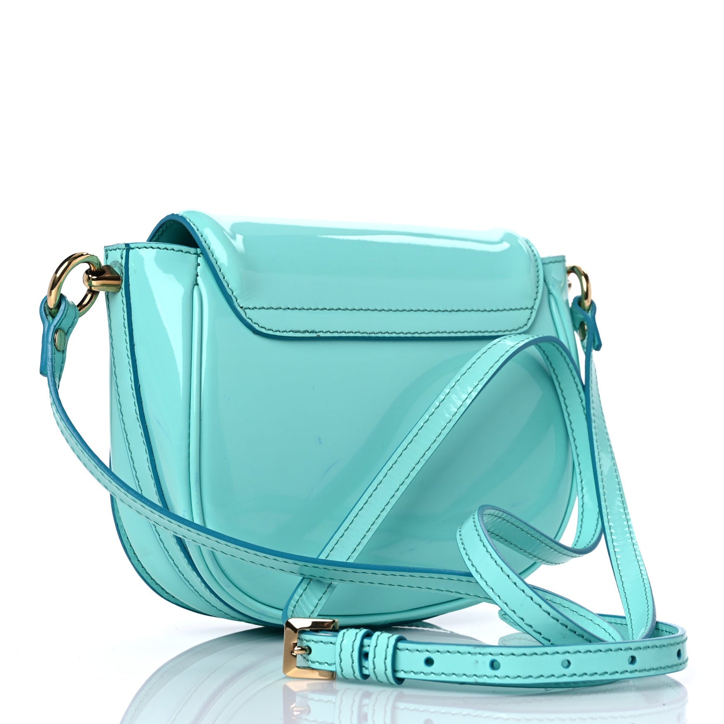 Patent Leather Leigh Small Crossbody Bag Opal