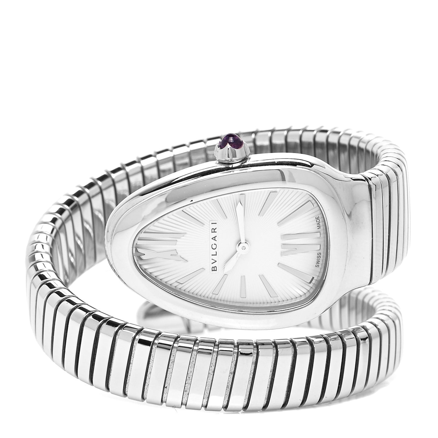 Stainless Steel 35mm Serpenti Tubogas Quartz Watch