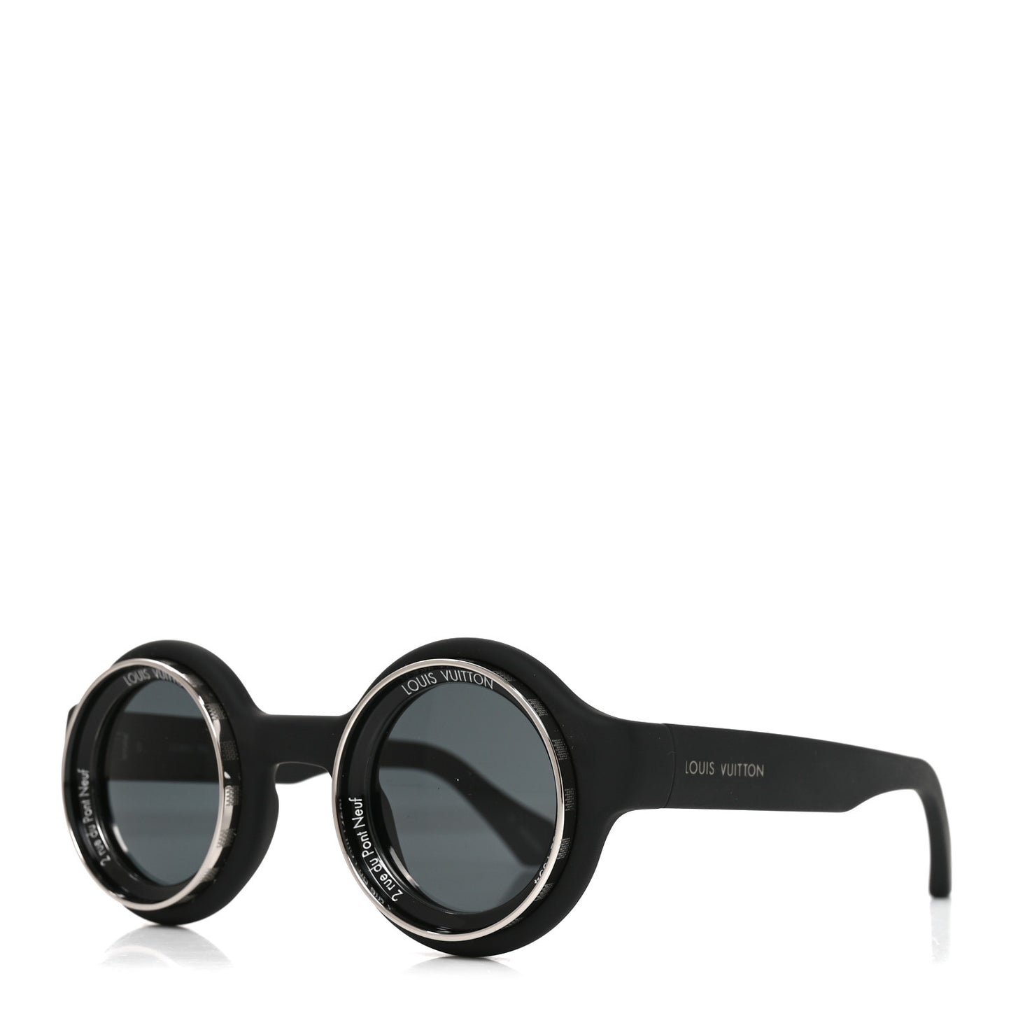 Rubber Super Vision Round Sunglasses Z2386U Black