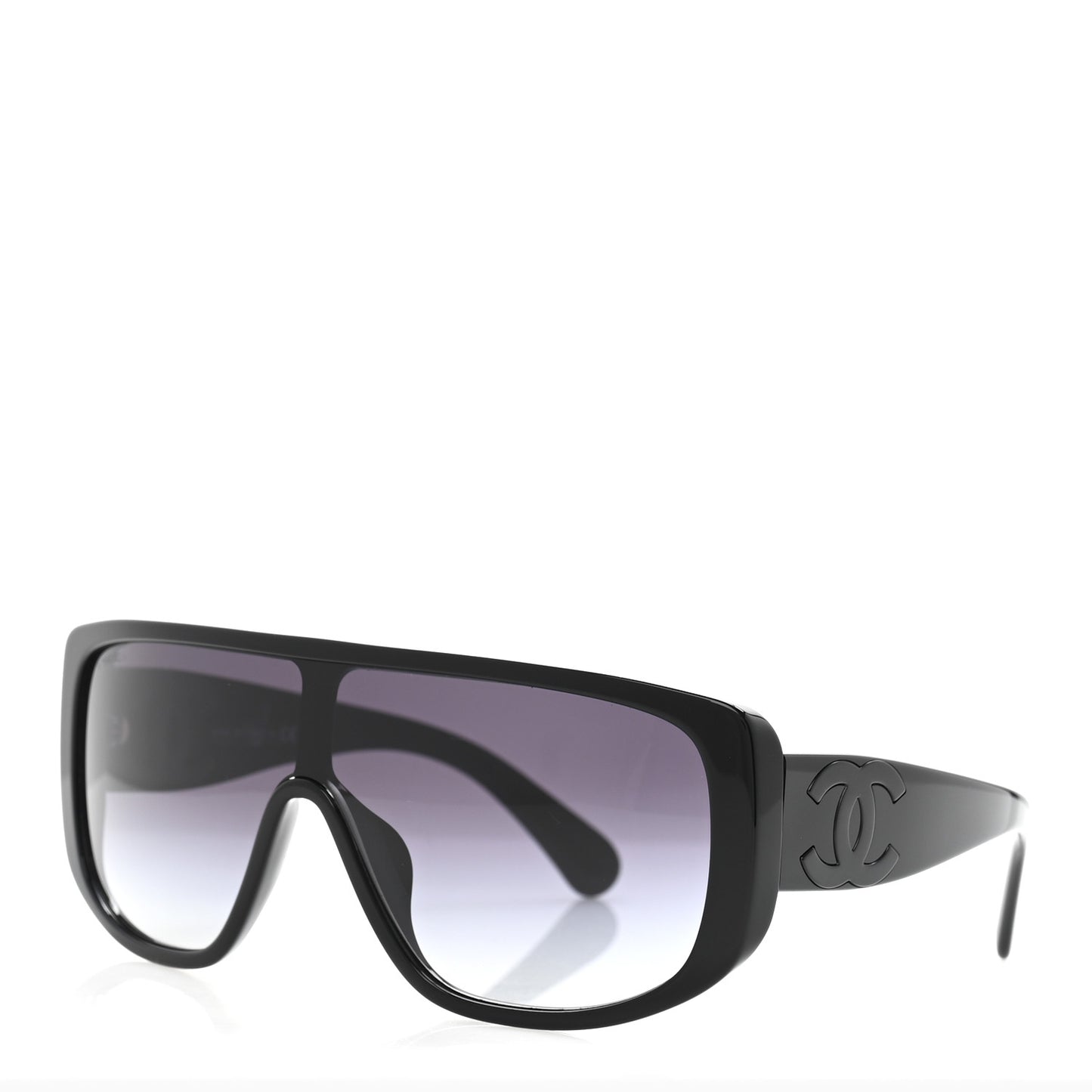 Acetate Shield Sunglasses 5495A Black