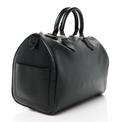 Louis Vuitton Epi Speedy 30 Black 3 of 13