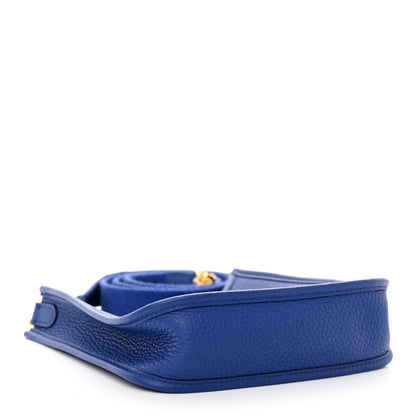 Hermes Taurillon Clemence Evelyne TPM Bleu Royal 4 of 10