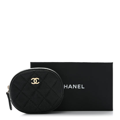 Chanel Caviar Quilted Zip Around Classic Coin Purse Black 8 of 8