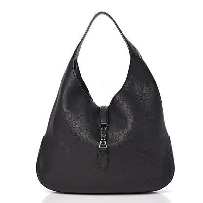 Gucci Soft Grained Calfskin Large Jackie Hobo Black 3 of 16