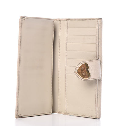 Gucci Guccissima Heart Continental Wallet Off White 5 of 7
