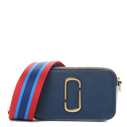 Marc Jacobs Saffiano Small Snapshot Camera Bag Navy Multicolor 1 of 11