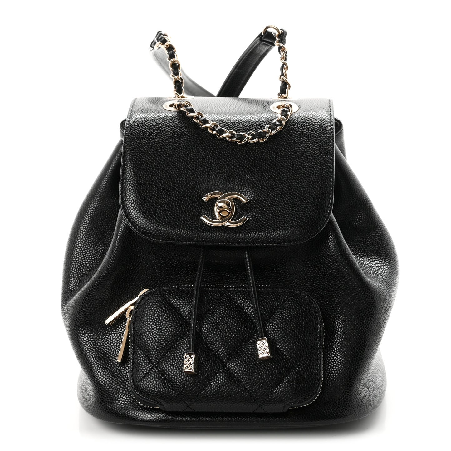 Caviar Quilted Mini Business Affinity Backpack Black