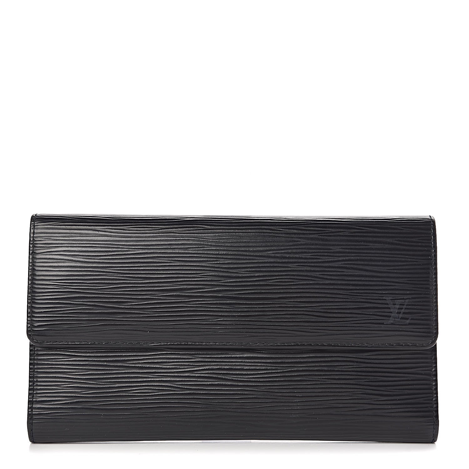 Louis Vuitton Epi Porte Tresor International Wallet Black 1 of 7