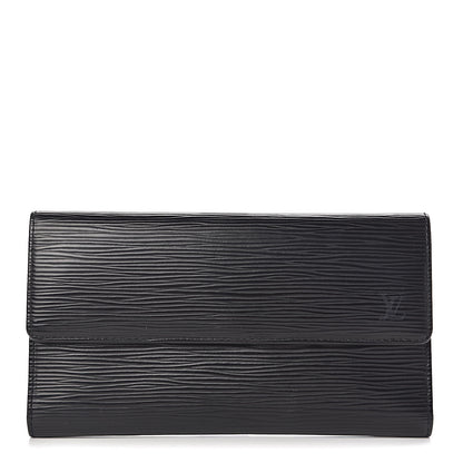 Louis Vuitton Epi Porte Tresor International Wallet Black 1 of 7