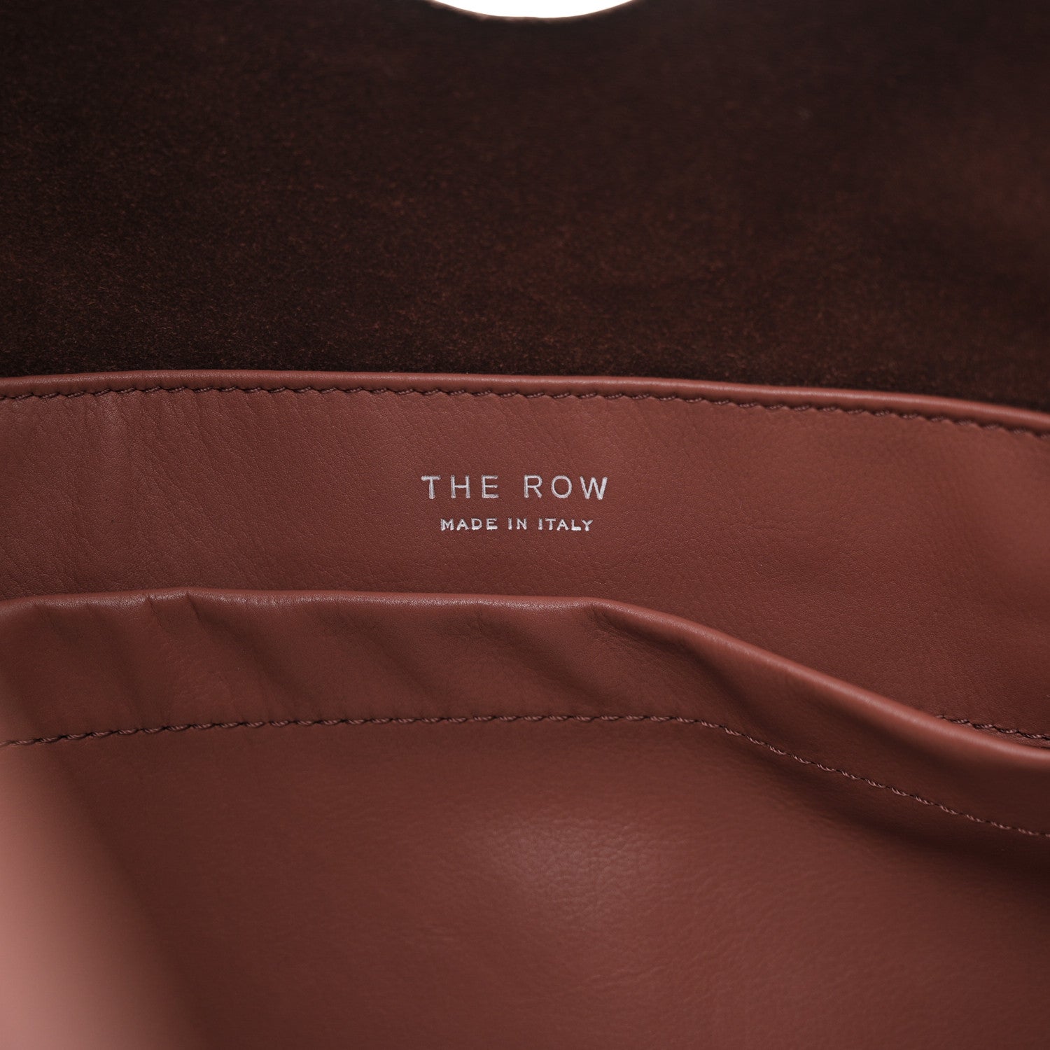The Row Supple Nappa Bindle Two Bag Burgundy 6 of 9