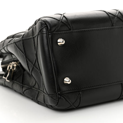 Christian Dior Lambskin Macrocannage Granville Tote Black 9 of 12
