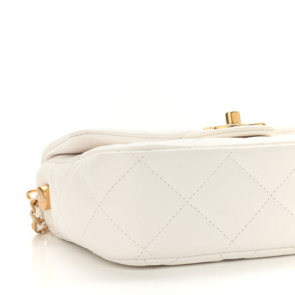 Chanel Lambskin Quilted Mini My Perfect Flap White 5 of 11