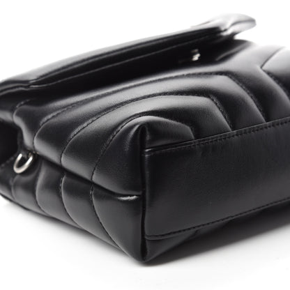 Saint Laurent Calfskin Y Quilted Monogram Toy Loulou Crossbody Bag Black 6 of 12