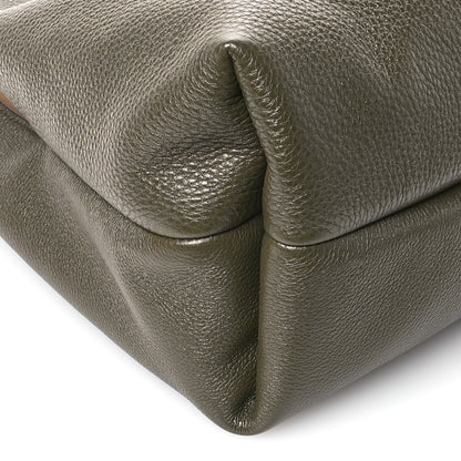 Gucci Grained Calfskin Softbit Maxi Shoulder Bag Forest Green 10 of 11