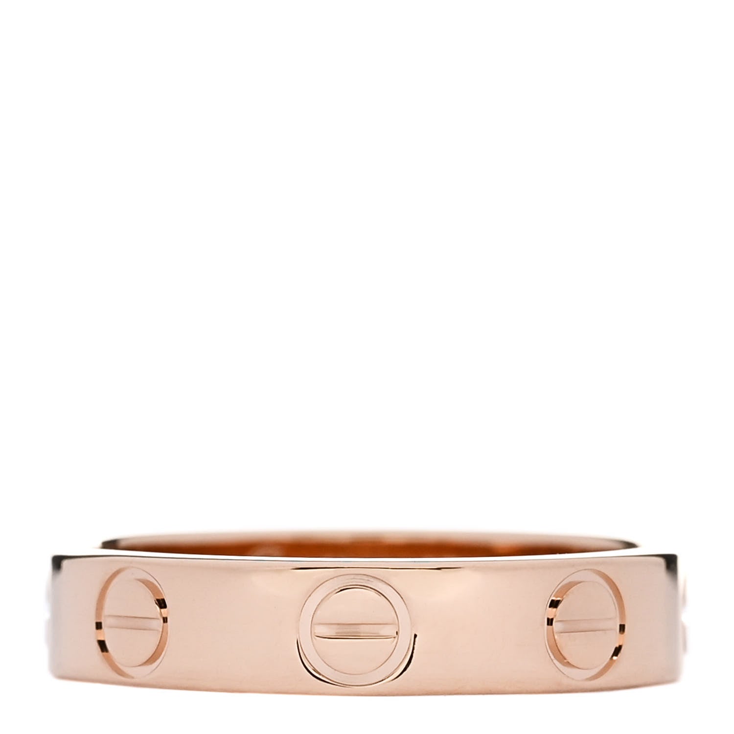 Cartier 18K Pink Gold 3.5mm LOVE Wedding Band Ring 46 3.75 1 of 5