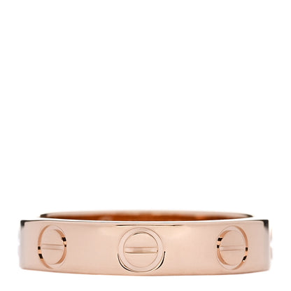 Cartier 18K Pink Gold 3.5mm LOVE Wedding Band Ring 46 3.75 1 of 5