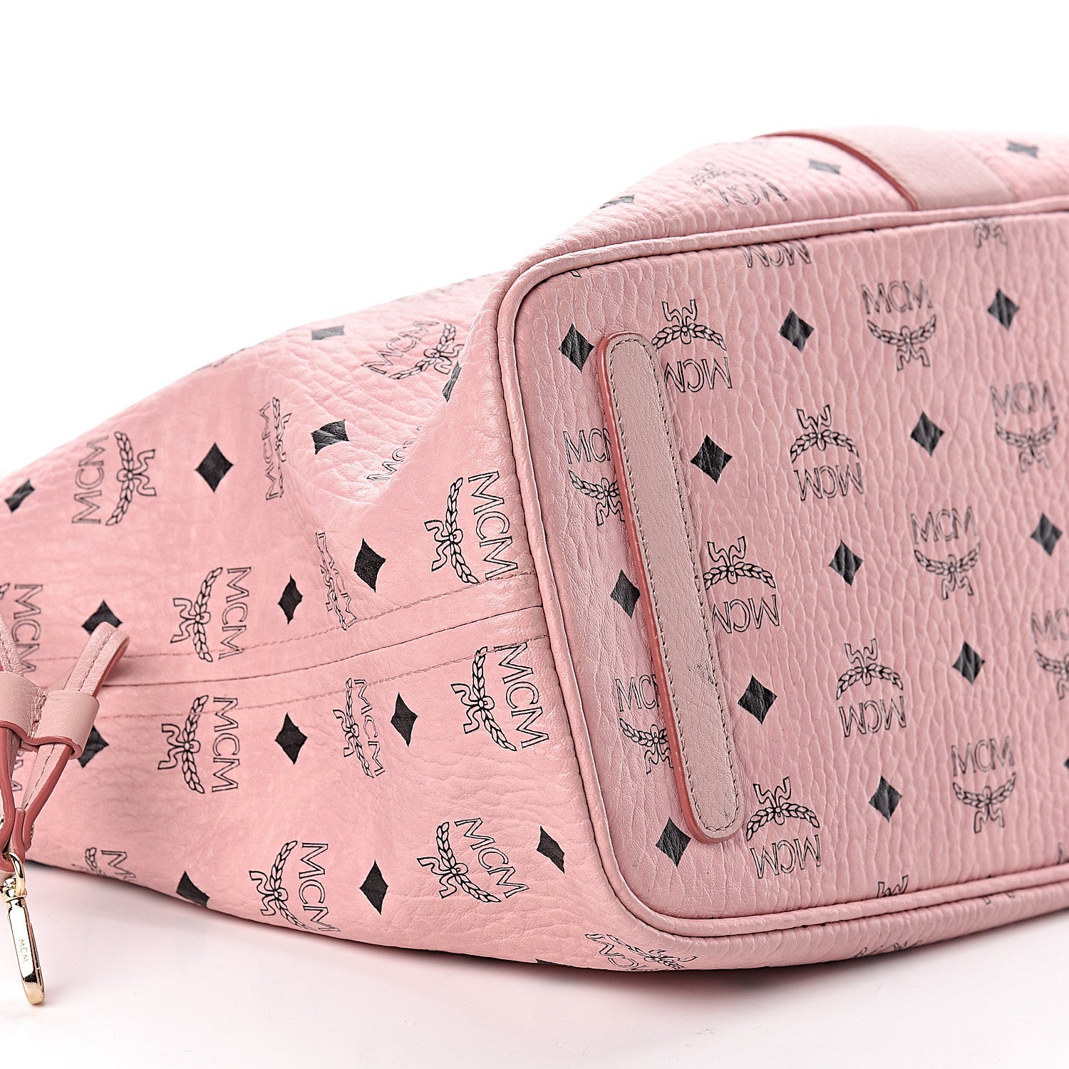 MCM Visetos Medium Liz Reversible Shopper Tote Soft Pink 14 of 17