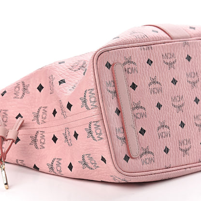 MCM Visetos Medium Liz Reversible Shopper Tote Soft Pink 14 of 17
