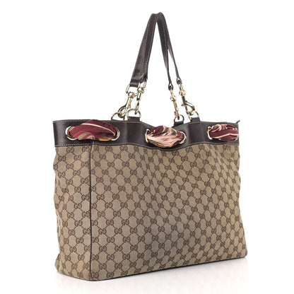 Gucci Monogram Large Positano Tote Brown 3 of 24