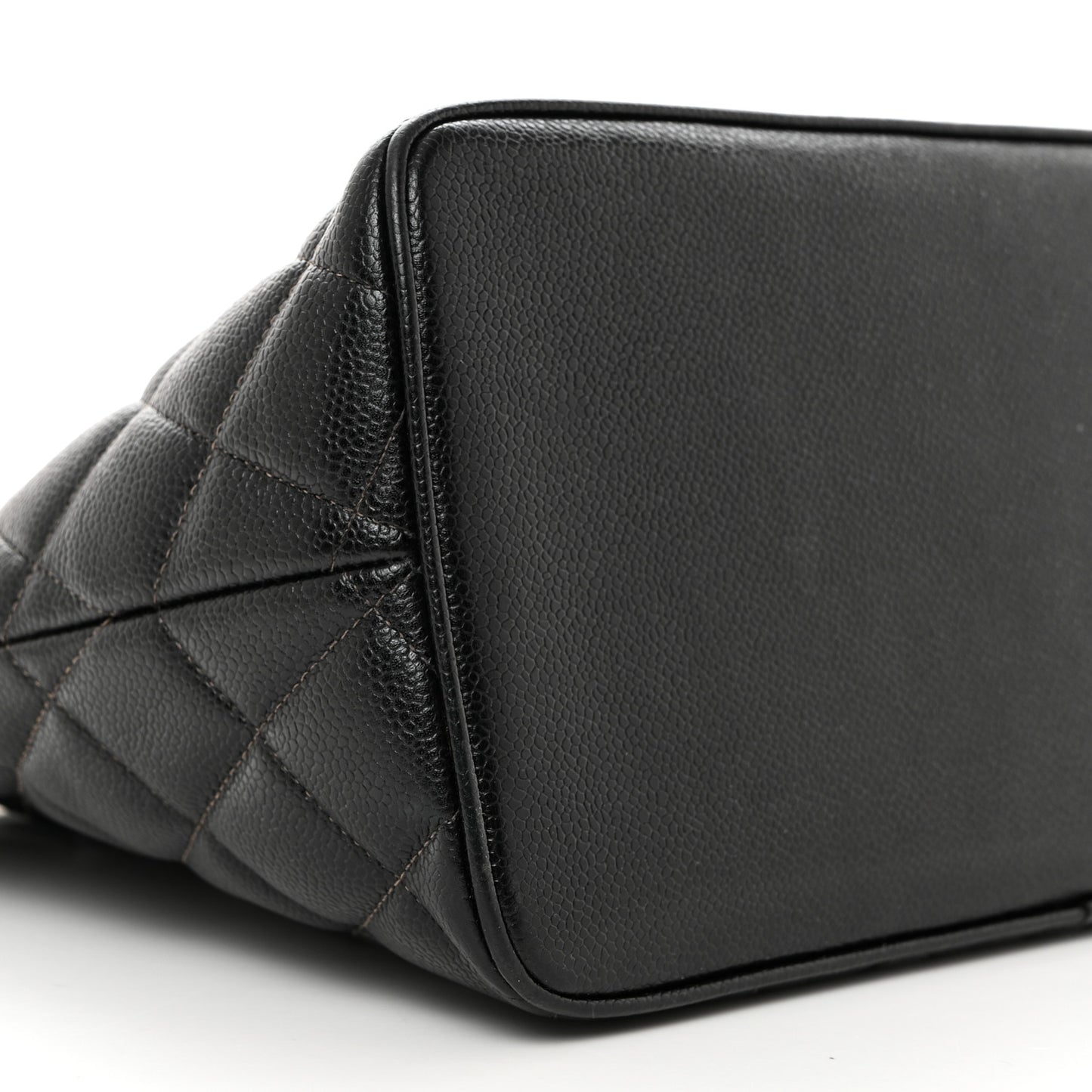 Caviar Quilted Medallion Tote Black