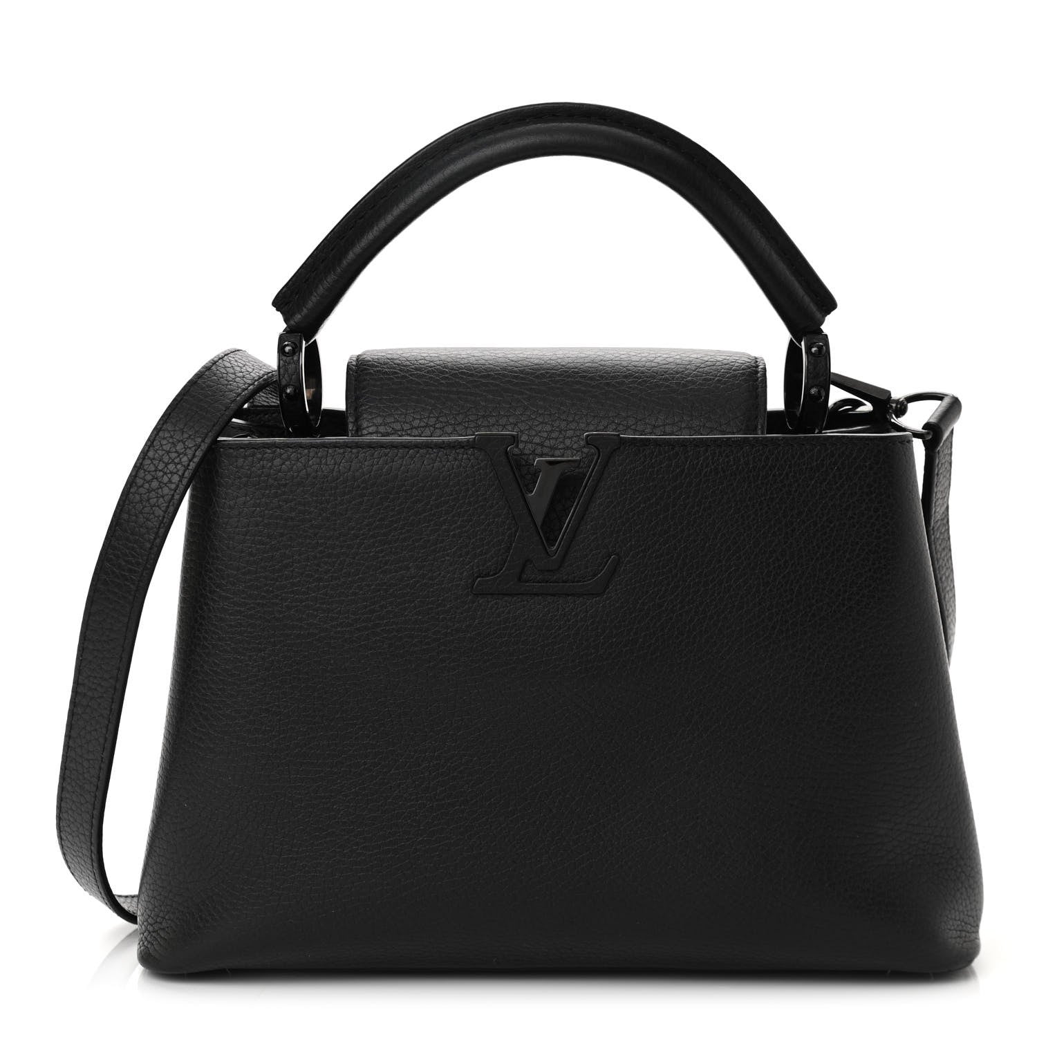 Louis Vuitton Taurillon Capucines BB Black 1 of 9