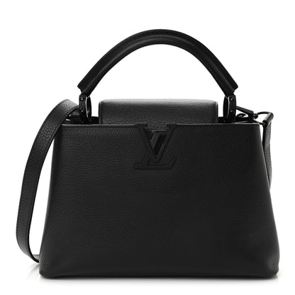 Louis Vuitton Taurillon Capucines BB Black 1 of 9