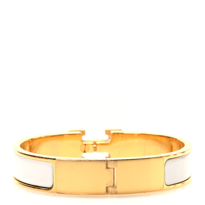 Hermes Enamel Narrow Clic Clac H Bracelet PM White 3 of 6