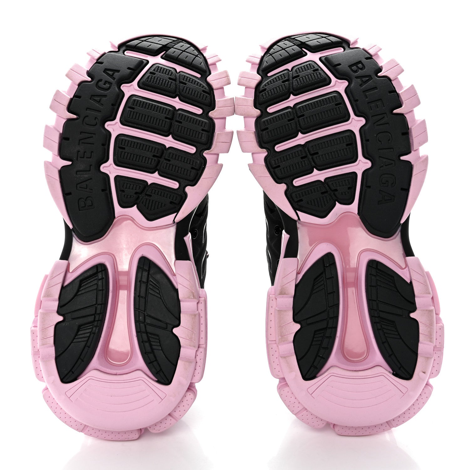 Balenciaga Mesh Nylon Bi-Color Womens Track Sneakers 38 Black Pink 5 of 7
