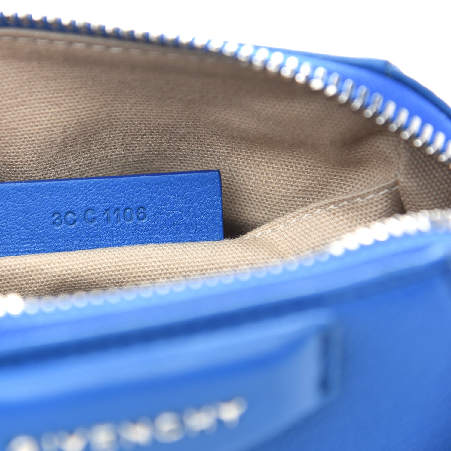 Givenchy Sugar Goatskin Small Antigona Beauty Wristlet Indigo 9 of 9