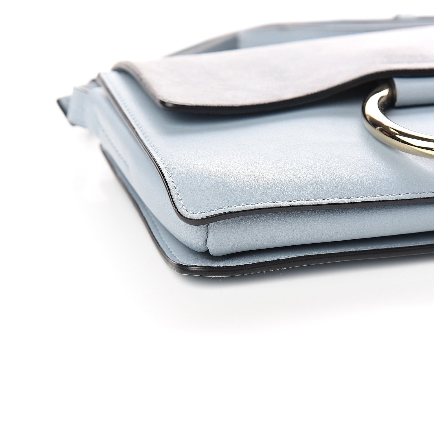 Chloe Suede Calfskin Small Faye Shoulder Bag Fresh Blue 8 of 11