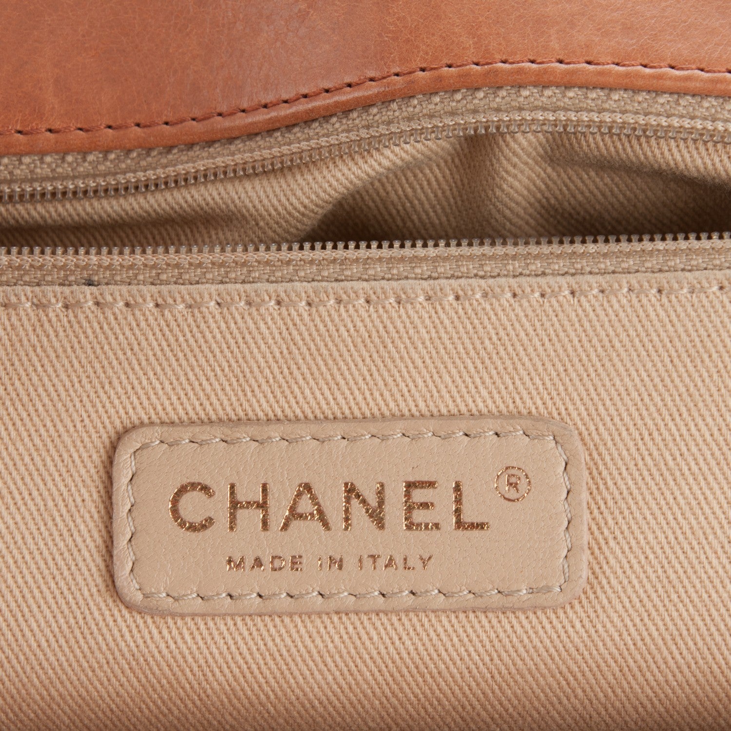 Chanel Calfskin Quilted Large Boy Flap Dark Beige 7 of 14