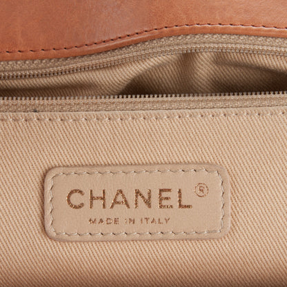 Chanel Calfskin Quilted Large Boy Flap Dark Beige 7 of 14